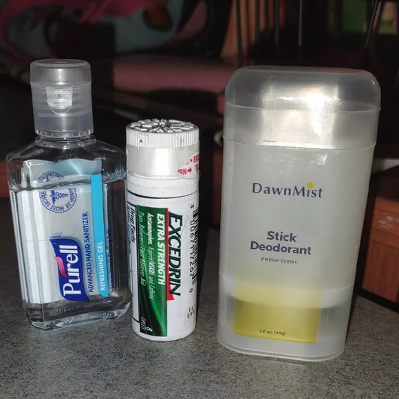 Colorful Cosmetic Bag with Skincare and Beauty Products - Picture 5 of 5